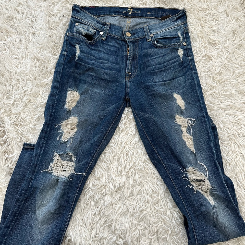 Skinny Jeans with Rips
